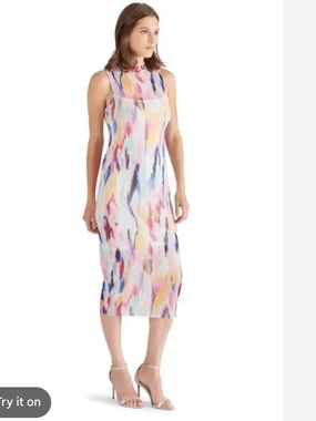 Multicolor Sleeveless Steve Madden MidiDress
